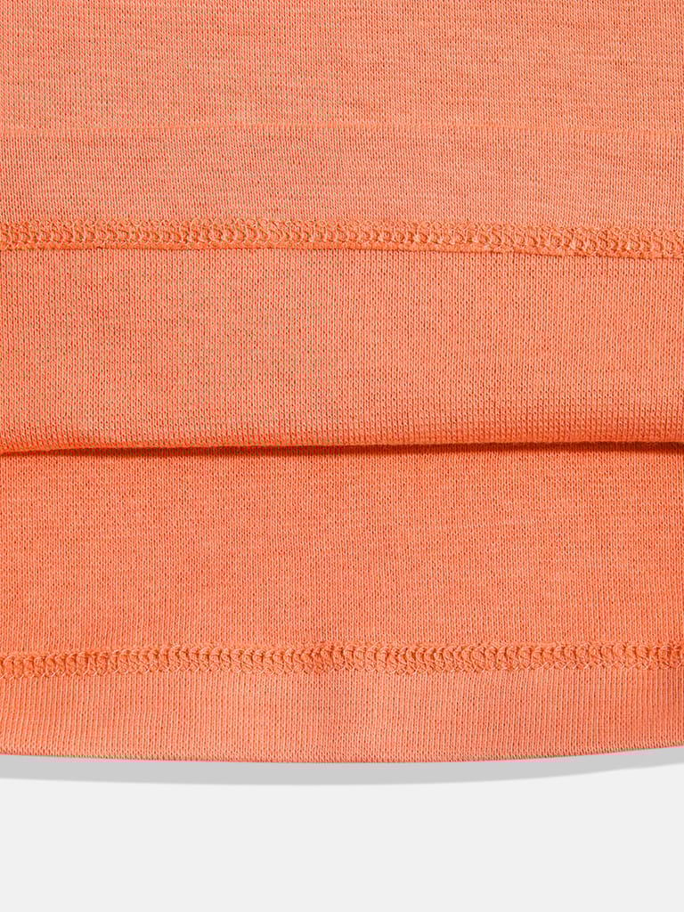 Girls Pure Cotton Solid Vest T Shirt