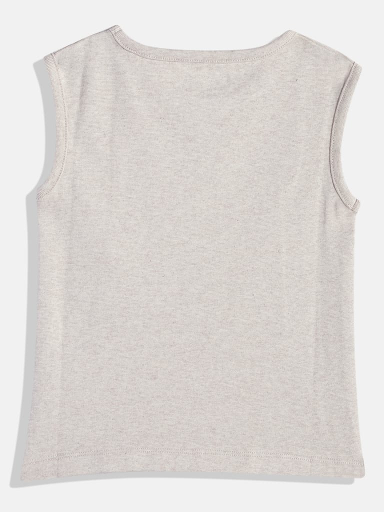 Girls Solid Vest T Shirt
