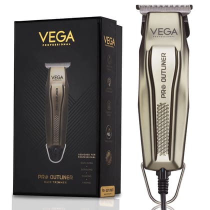 VEGA Professional Pro Outliner Hair Trimmer with DLC Coated Japanese Stainless Steel, (VPPHT-01)