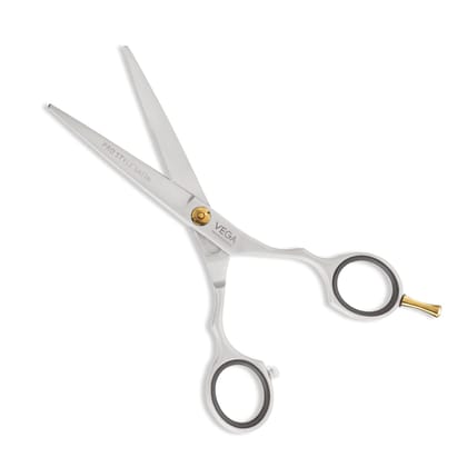 Vega Professional Pro Style Satin 5.5" Silver line Hairdressing Scissor(VPMSC-10)