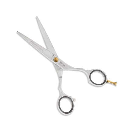 Vega Professional Pro Style Satin 5" Silver line Hairdressing Scissor(VPMSC-09)