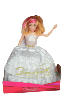 12 Inch Dance of Youth Princess Doll with Colored Hair and Necklace