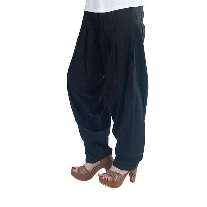 Women's Solid Cotton Punjabi Patiala Salwar