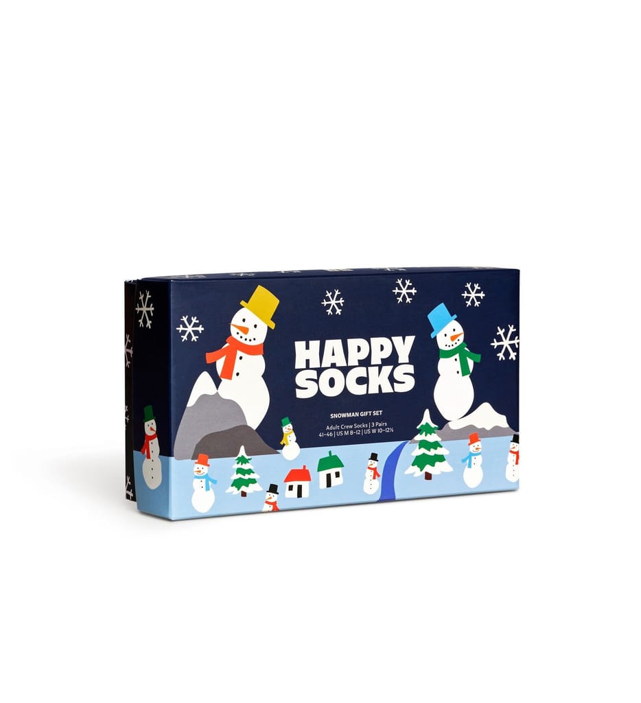 Happy Socks Pack of 3 Snowman Socks Gift Set - Socks | Buy online on ZillyBuy
