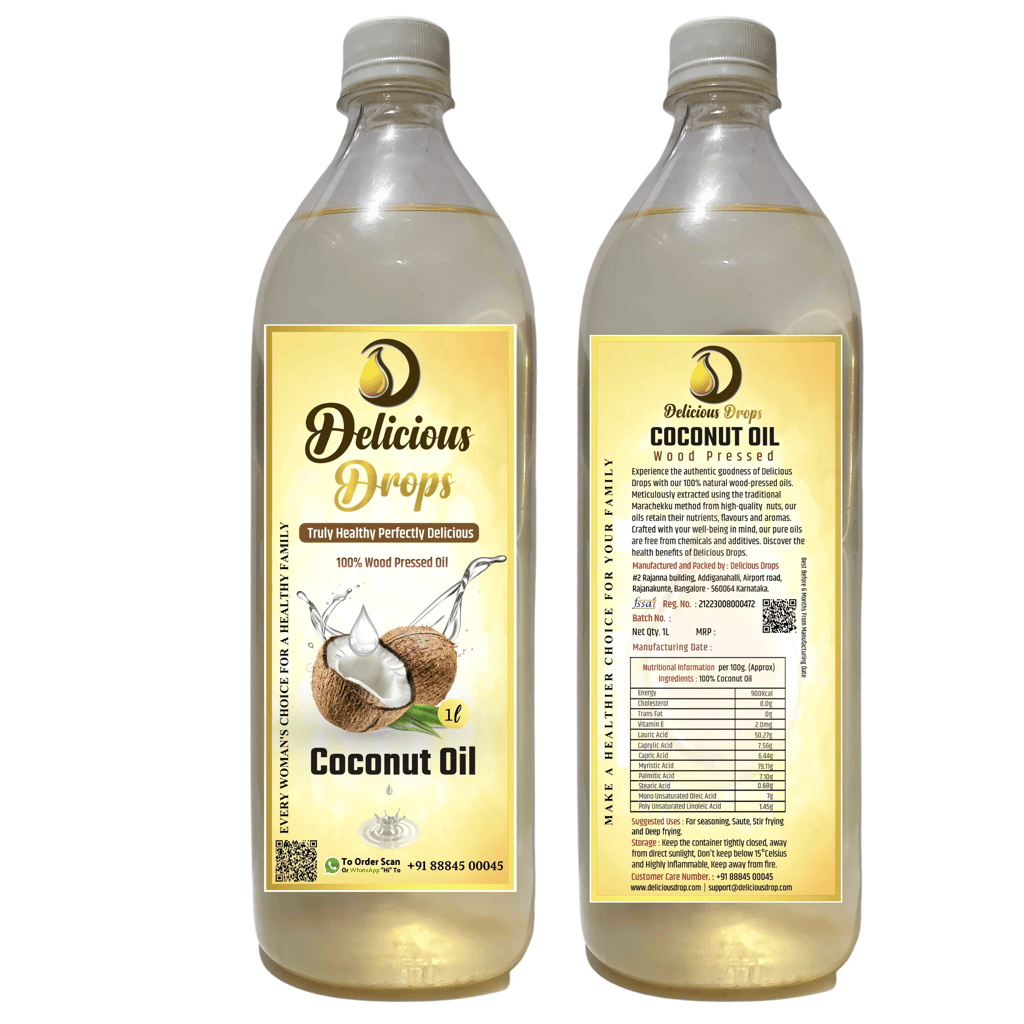 WOOD PRESSED COCONUT OIL1000 ML