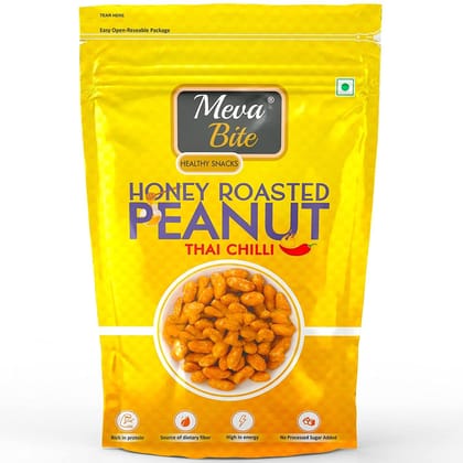 MevaBite Honey Roasted Peanut Healthy and Tasty Munching That Gives Satiety | Flavored Peanuts Rich in Protein | Classic Sweet Flavored Peanuts | Amazing Flavored Snack (100 Grams) Zip Packing