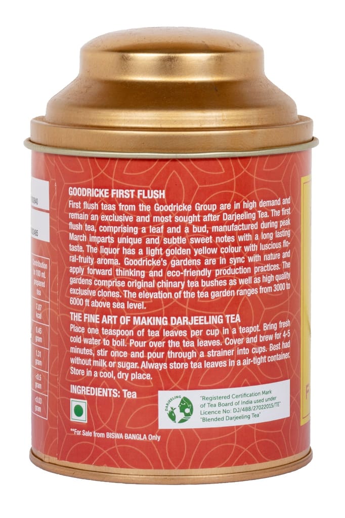 400g 1st Flush Darjeeling Tea - (Mim, Makaibari, Happy Valley & Goodricke Tea Gardens) - 100g per caddy