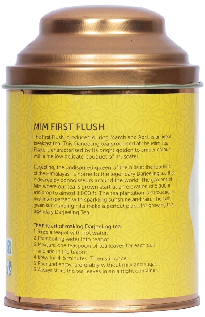 300g 1st Flush Darjeeling Tea - (Mim, Makaibari & Goodricke Tea Gardens) - 100g per caddy