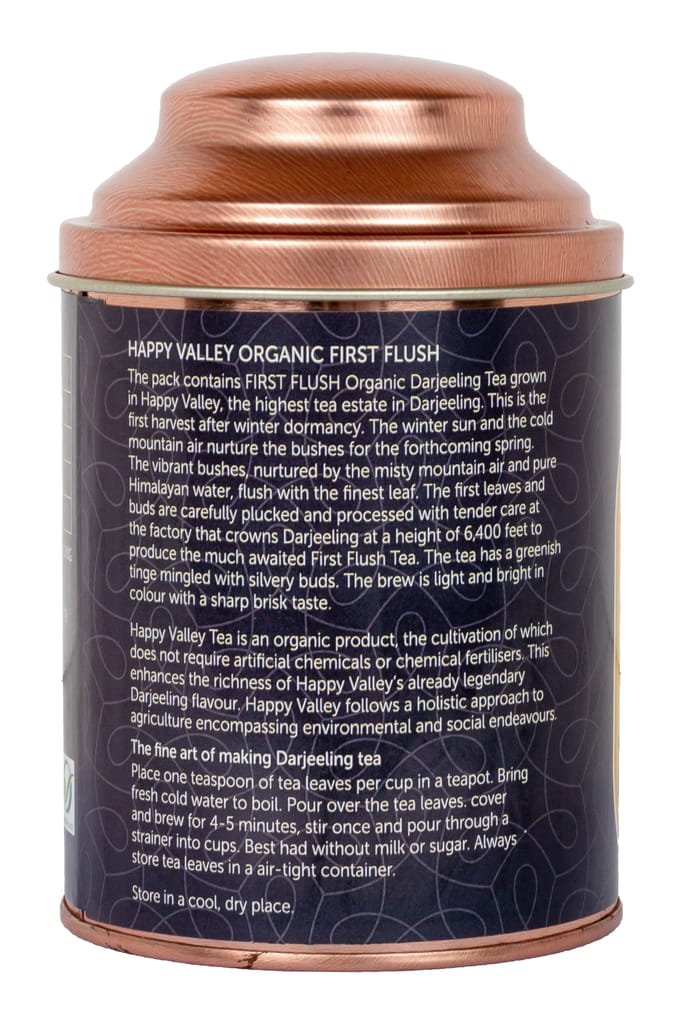 100g Organic 1st Flush Tea from Happy Valley Tea Garden