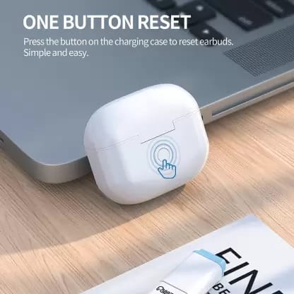 SENSO V 2.0 TWS EARBUDS, Bass+ 20 H Playtime & Fast Charging v5.1 Bluetooth Headset  (Metallic White, True Wireless)