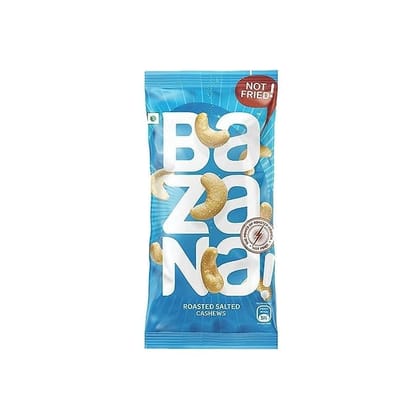 Bazana - Roasted Salted Cashews | High Protein, Fiber, Healthy Fats | Perfect On-The-Go Snack | Handy Salted Snacks, Nutty Delight, 15g, Pack of 24