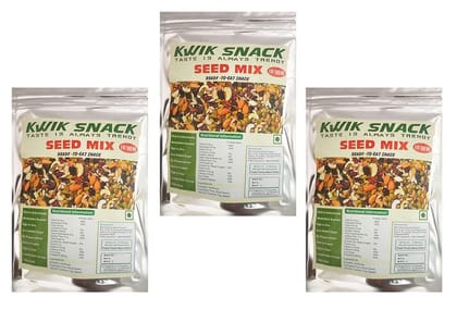 Kwik Snack Seed Mix (8 in 1 Mix) (3 X 150 GM =450 GM)