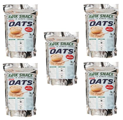 COMBO PACK OF 5 QUICK OATS OF (800 GM EACH) 5 X 800 GM = 4 KG COMBO PACK OF 5 QUICK OATS OF (800 GM EACH) 5 X 800 GM = 4 KG