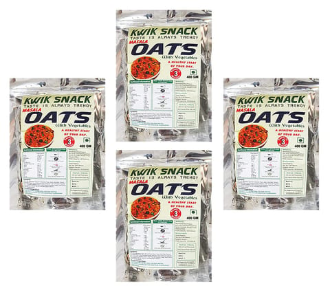 COMBO PACK OF 4 MASALA OATS (400 GM EACH...