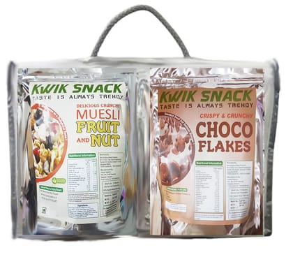 GIFT HAMPER-7 Combo Pack of 2 ( Muesli Fruit & Nuts-300 gm ,Choco Flakes-300 gm)