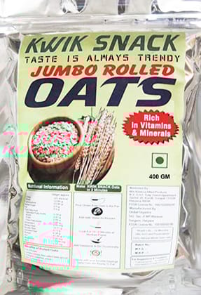 KWIK SNACK JUMBO ROLLED OATS (400 GM)