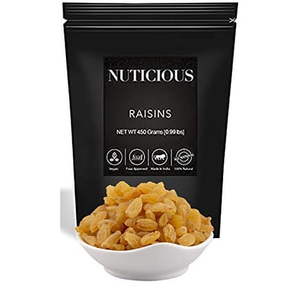 Nuticious Raisins/Kishmish - 450 gm