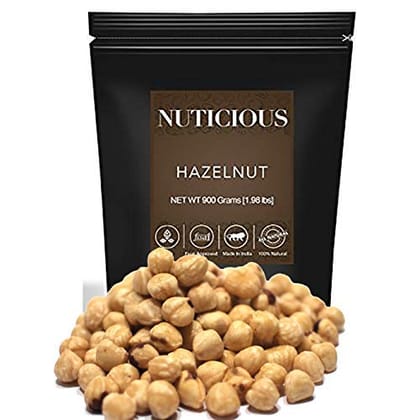 NUTICIOUS Natural Hazelnuts -900 gm