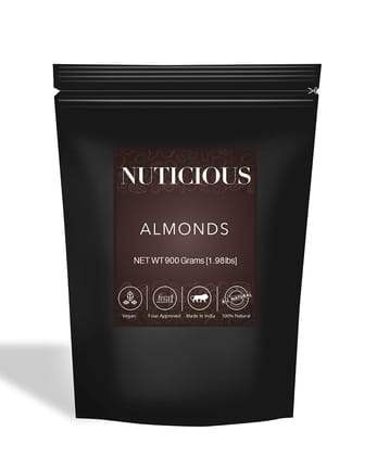 Nuticious Almonds/Badam - 900 g Nuts Seeds & berries /Dryfruits & Berries