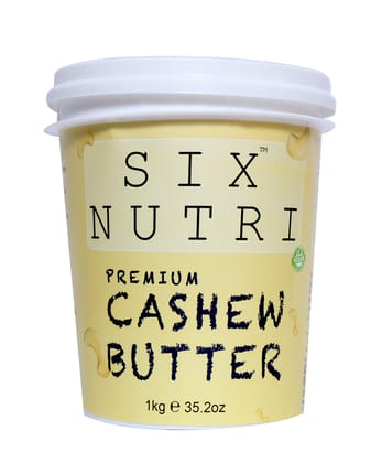 SIXNUTRI All Natural Stone Ground Keto Vegan Diet Premium Cashew Butter-1 KG