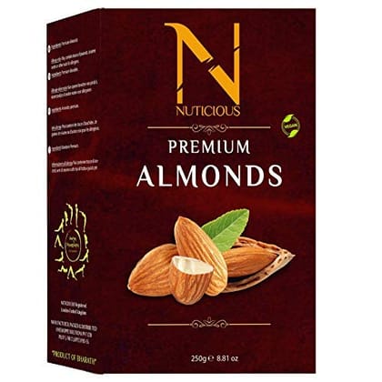 NUTICIOUS California Almonds) 250 gm