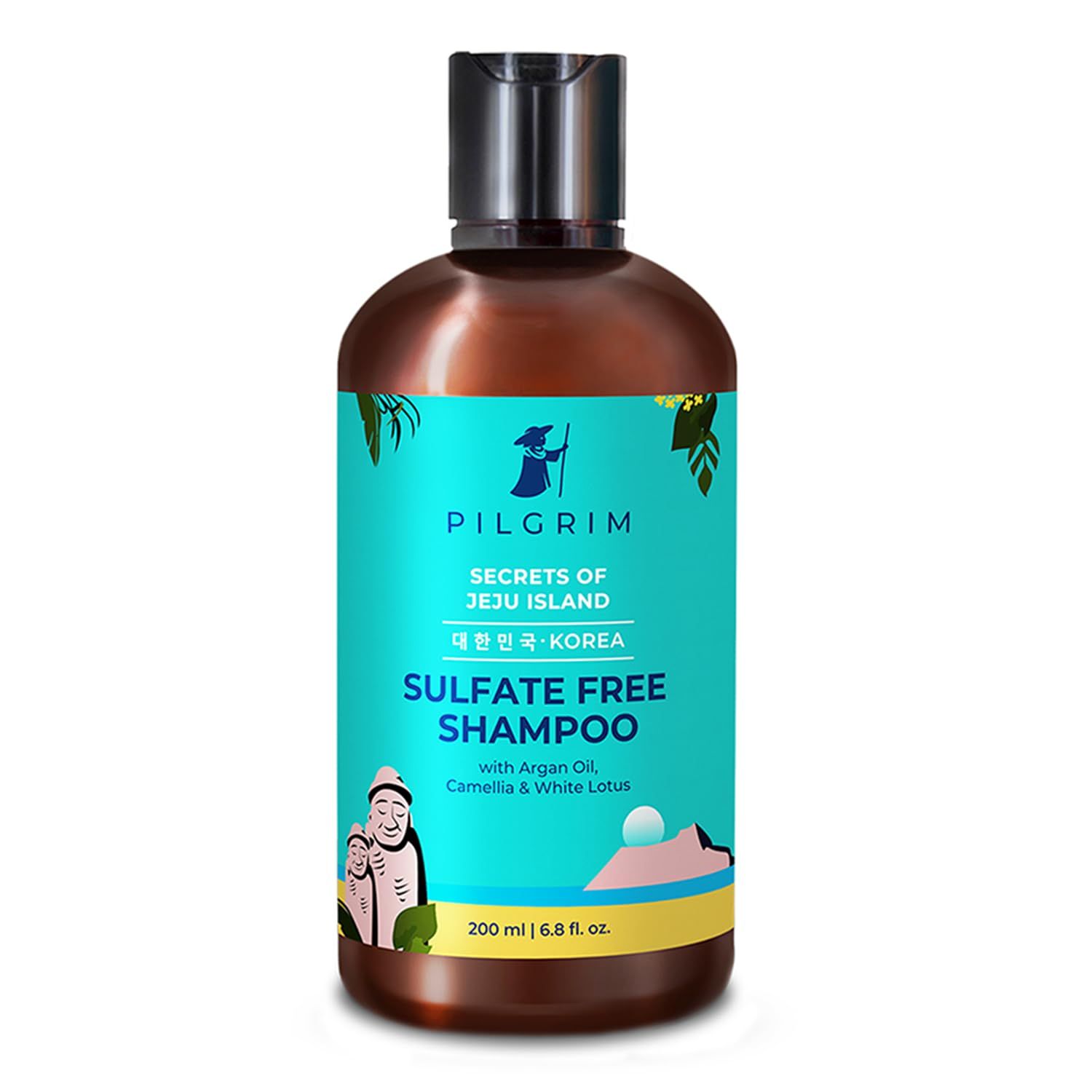 Pilgrim Mild Sulphate Free Shampoo (Argan Oil) For Dry Frizzy Hair, Men and Women, No Sulphate No Paraben, Korean Beauty Secrets (Shampoo)