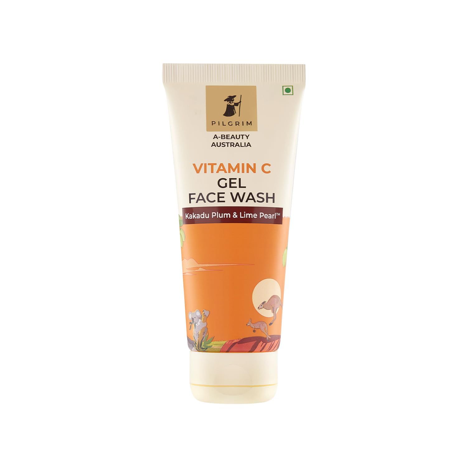Pilgrim Australian Vitamin C Gel Face Wash for for dry/ radiant/ glowing skin with Kakadu Plum & Lime Pearl� | Women & Men | 100 ml