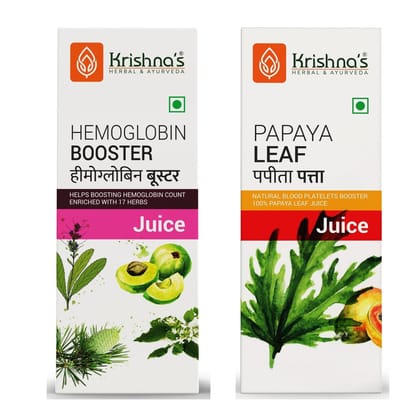 Hemoglobin Booster Combo- Papaya Leaf Juice 500 ml | Hemoglobin Booster Juice 500 ml
