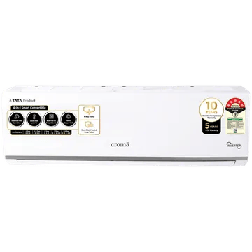 Croma 4 in 1 Convertible 1 Ton 5 Star Inverter Split AC with Dust Filter (2024 Model, Copper Condenser)