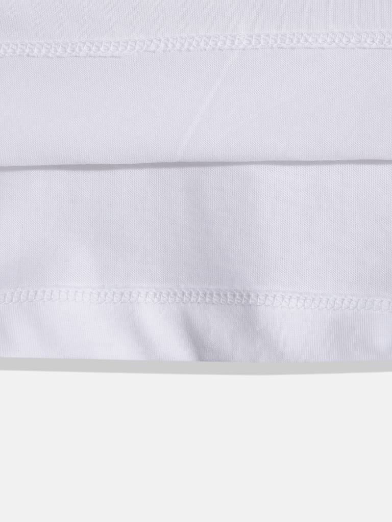 Boys Solid Round Neck T-shirt with contrast rib