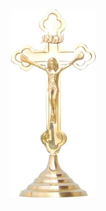 Brass Decorative Showpiece Jesus On Cross - 3*2.5*6.5 inch (F377 A)