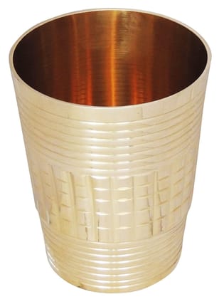 Brass Glass 270 ML - 2.5*2.5*3.4 inch (Z289 C)
