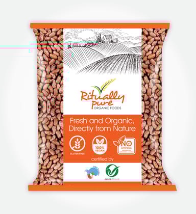 Ritually Pure 100% Organic | Dry & Unpolished Pulses | Rajma Chitra | Kidney Beans | 1 Kg Pack Ritually Pure 100% Organic | Dry & Unpolished Pulses | Rajma Chitra | Kidney Beans | 1 Kg Pack