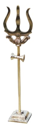 Brass Trishul No. 2  - 2.5*1.7*10.1 inch (Z138 D)