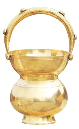 Brass Kamandal, 1.2 Liter - 5.3*5.3*10 inch (Z129 C)