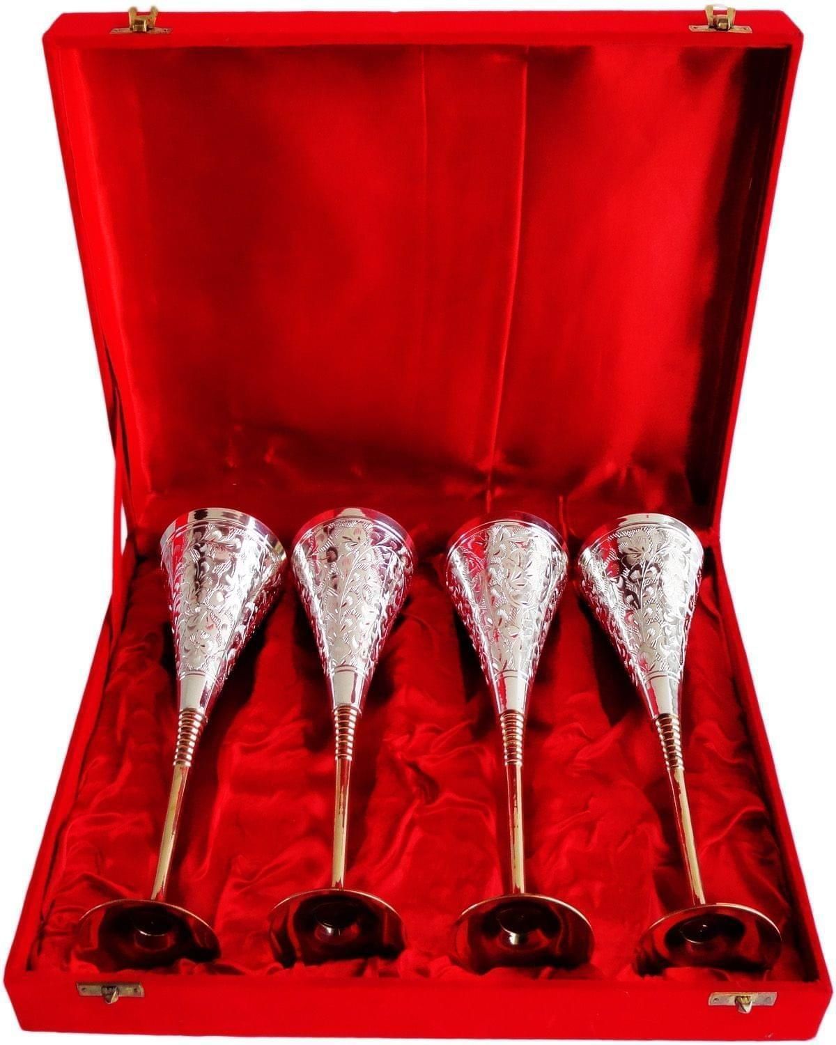 Decorative Goblet 4 Pcs Horn - 2.5*3.5*9 inch (B080)