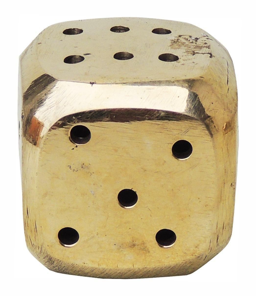 Brass Pasa Dice-1.3*1.3*1.3  (F373 B)