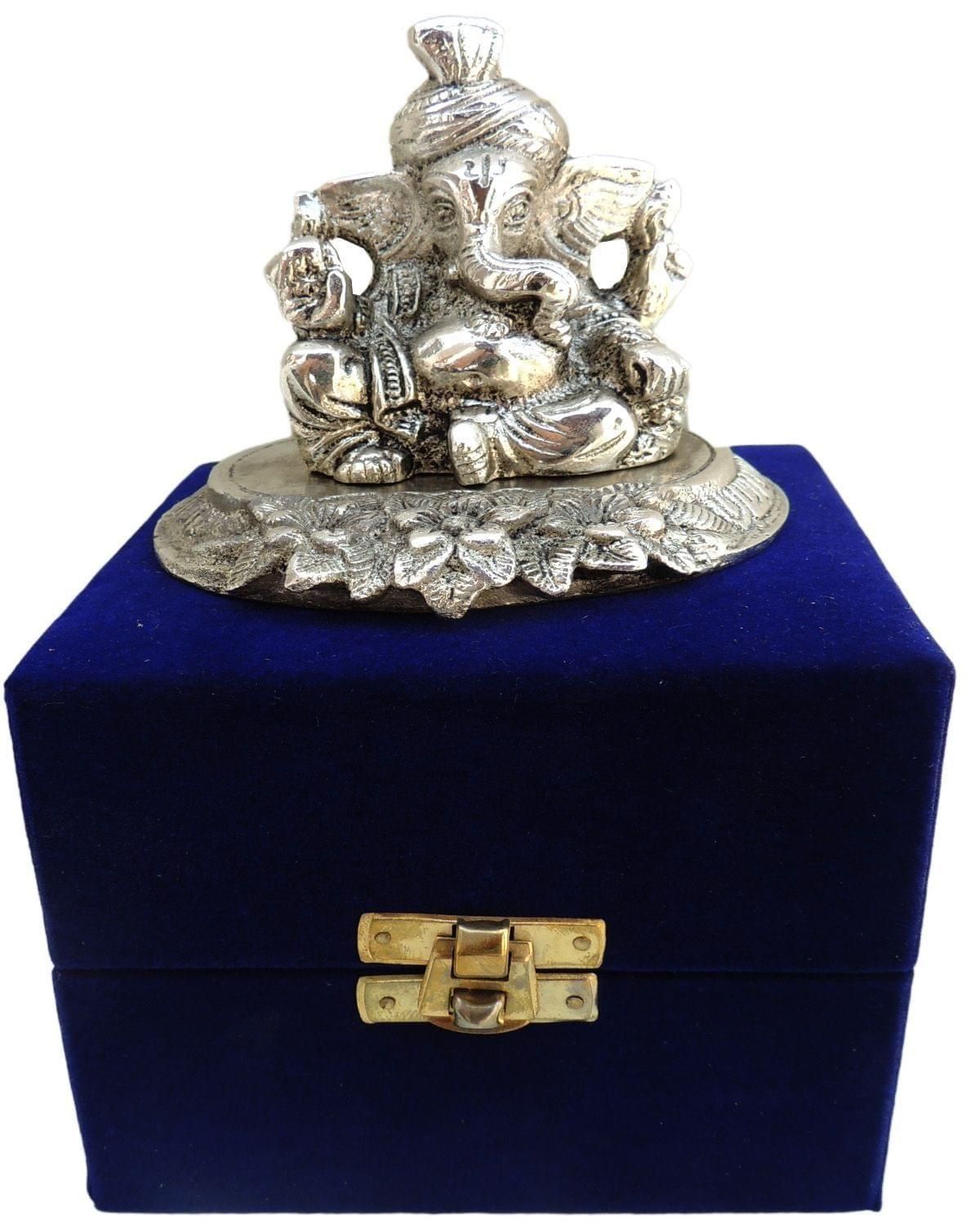 Showpiece Pagdi Ganesh Ji - 4*4*3.5 inch (AS068 A)