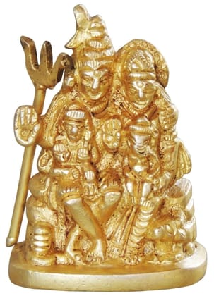 Brass Showpiece Shiv Parivar Idol Statue  - 1.5*1*2.5 inch (BS1045 B)