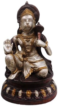 Brass Showpiece Hanuman Ji Statue - 10*6.5*15 Inch (BS488 A)