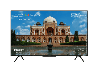 Croma (50 inch) 4K Ultra HD LED Google TV with Dolby Audio (2023 model)