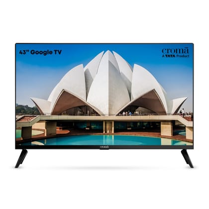 Croma (43 inch) Full HD LED Smart Google TV with Bezel Less Display (2023 model)