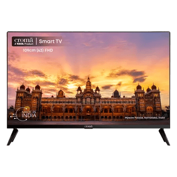 Croma (43 inch) Full HD LED Smart TV with Bezel Less Display (2023 model)