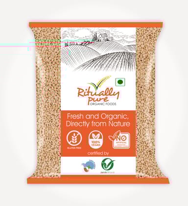 Ritually Pure 100% Organic | Dry & Unpolished Pulses | Urad Mogar | Urad Dhuli Dal | 1 Kg Pack