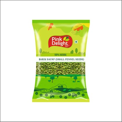 Pink Delight Spices | Saunf Baarik (Lucknowi Fennel seeds) | Natural & Organic Whole Spices | 1 Kg Pack