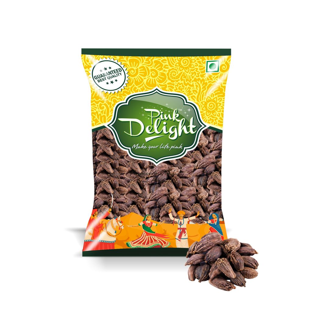 Pink Delight Spices | Badi Elaichi (Doda) | Natural & Organic Whole Spices | 100 Gm Pack