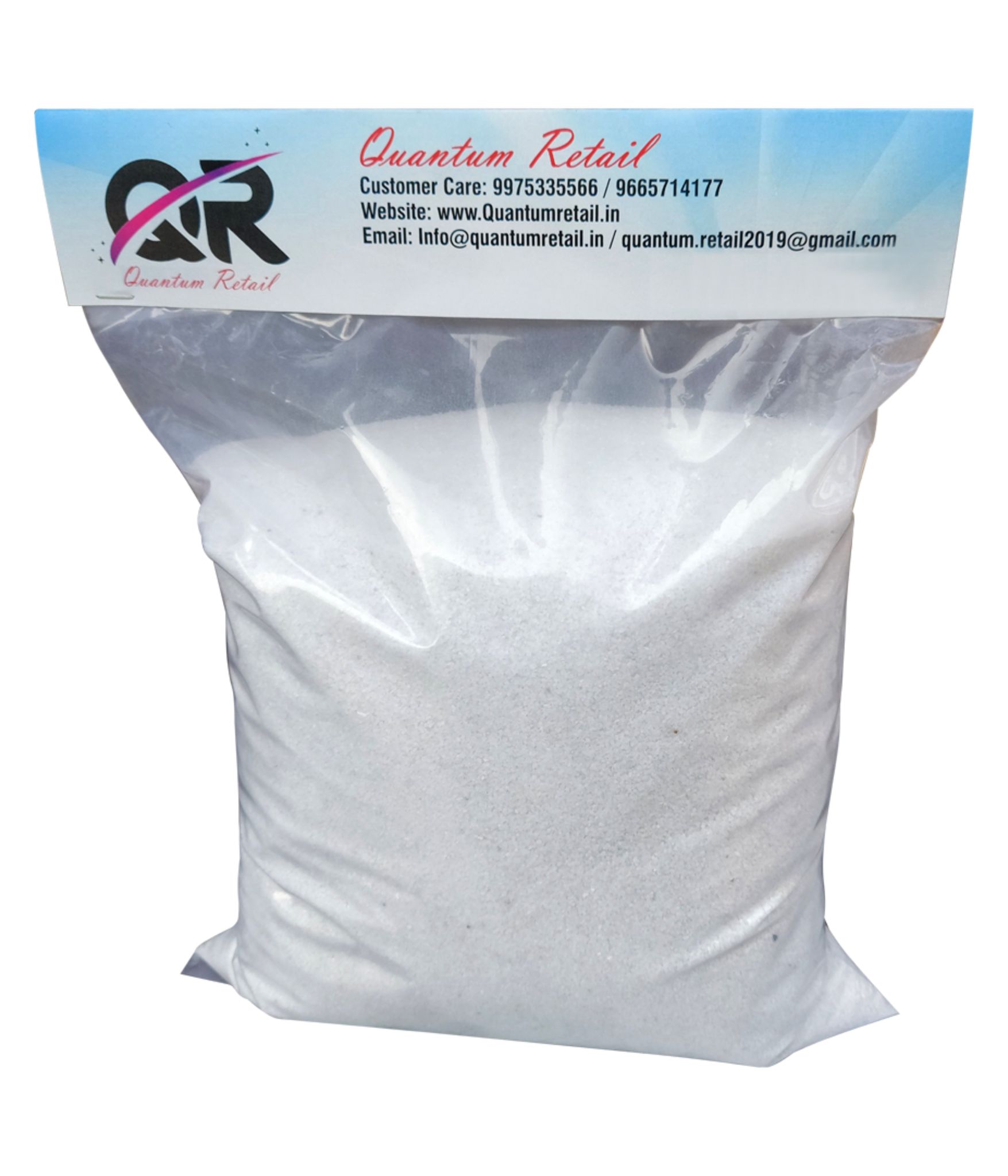 Quantum Retail-(900 Grams) Sugar Size White Sand Gravel for Aquarium/Home & Garden/Lawn Decoration/Aquarium Substrate/Terrarium/Quartz Sand/Aquarium Sand for Fish Tank (White)