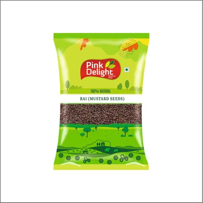 Pink Delight Spices | Rai (Mustard Seed) | Natural & Organic Whole Spices | 1 Kg Pack