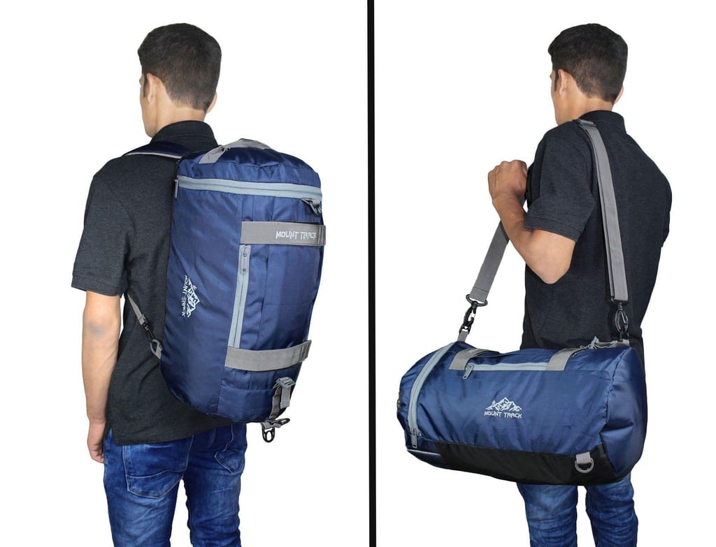 Mount Track Multipurpose Convertible Duffle/Backpack Gym Bag Navy