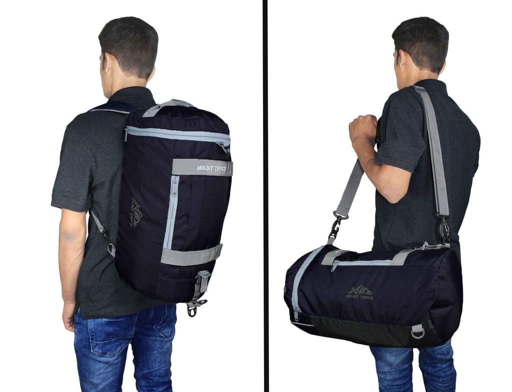 Mount Track Multipurpose Convertible Duffle/Backpack Gym Bag Black